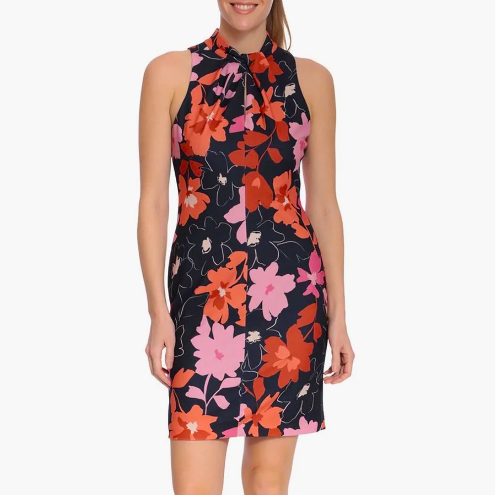 London Times Womens Midi Cocktail and Party Dress size 4